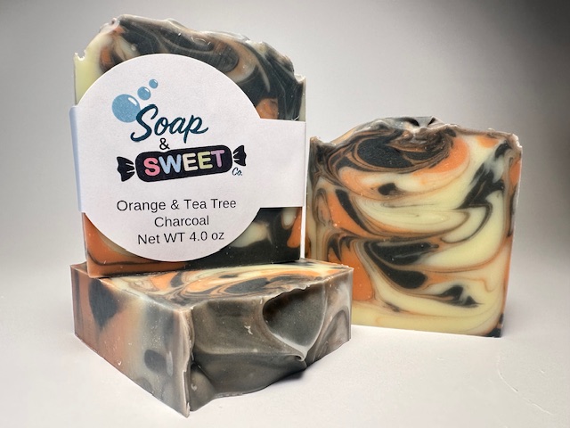 Soap: Orange and Tea Tree Charcoal