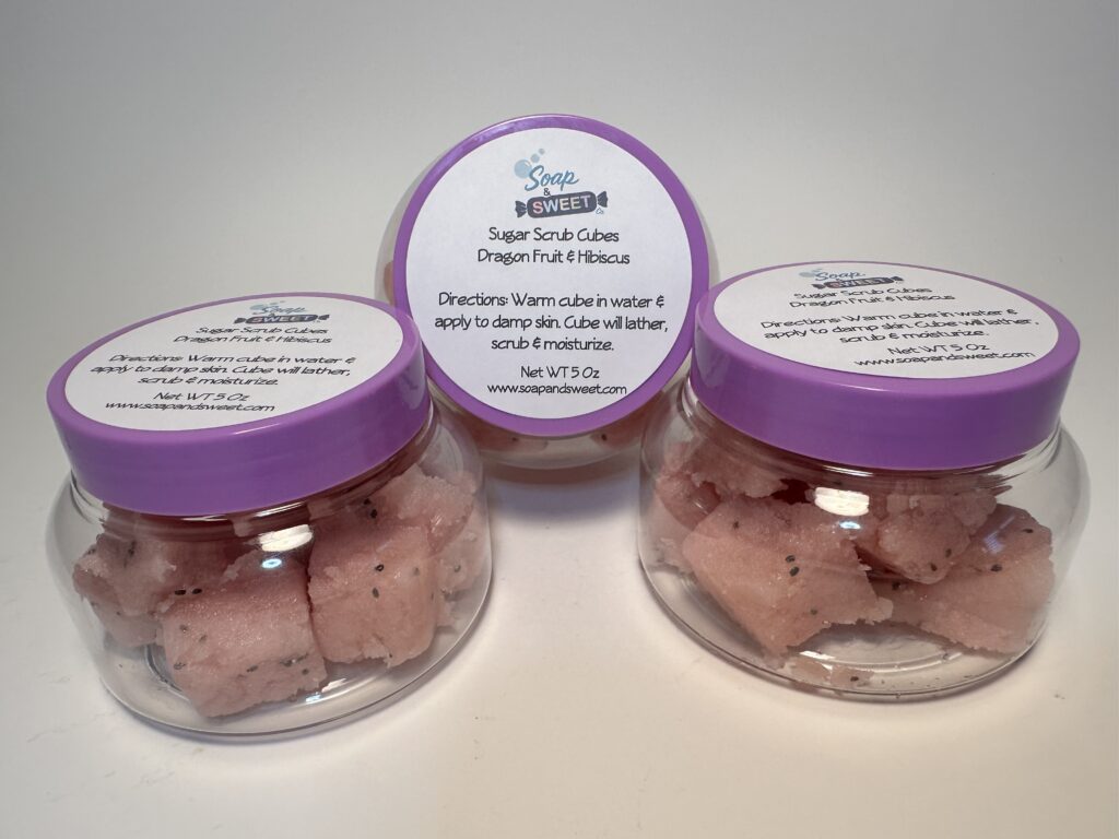 Sugar Scrub Cubes: Dragon Fruit and Hibiscus